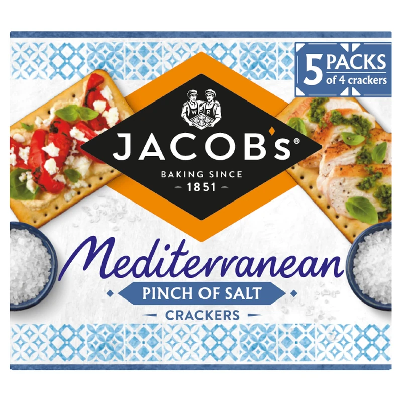 JACOB'S Savours Thins Sour Cream & Chive Crackers 150g