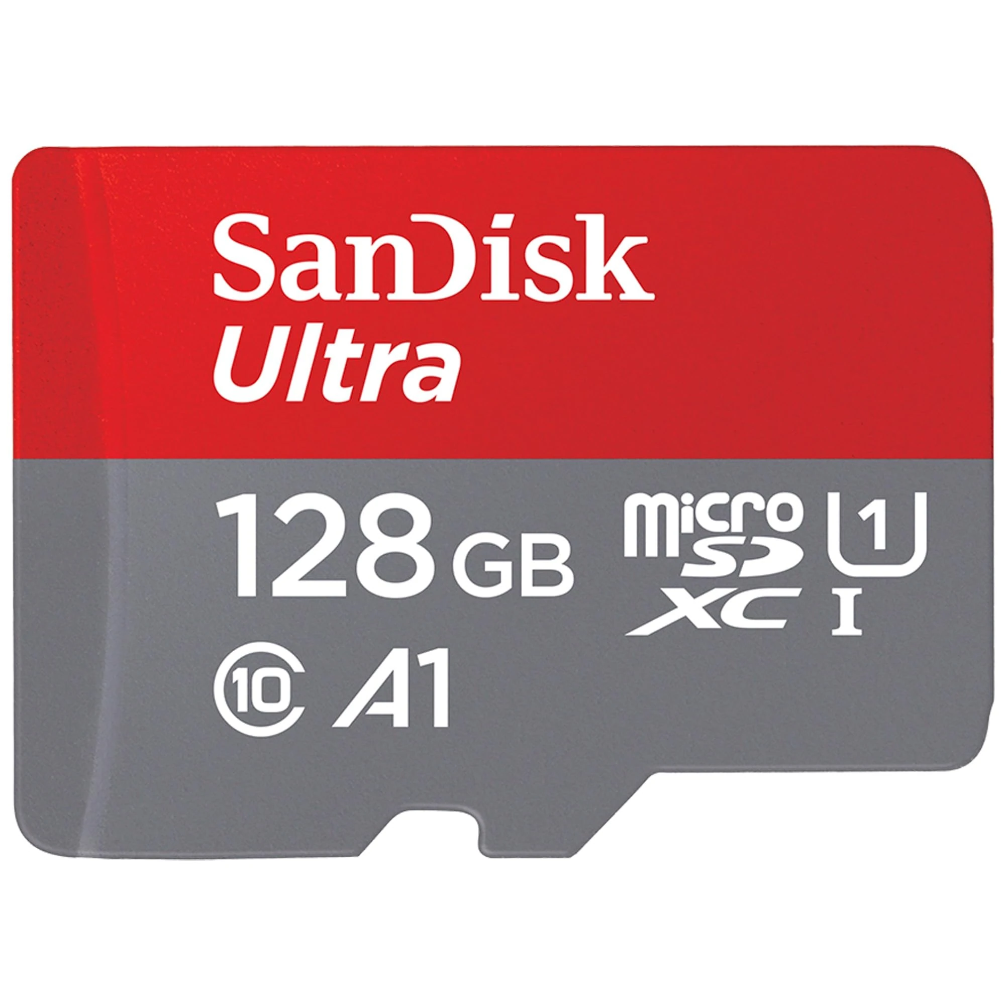 SanDisk 128GB Ultra microSDXC card + SD adapter up to 140 MB/s with A1 App Performance UHS-I Class 10 U1 - Twin Pack