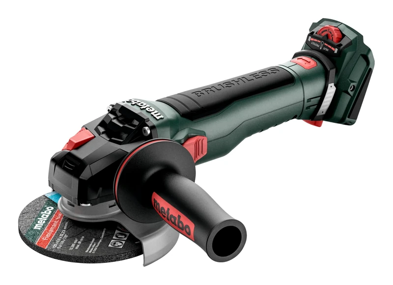Metabo WVB 18 LT BL 11-125 Quick INOX (613091850) Cordless Angle Grinder Without Battery Pack, Without Charger