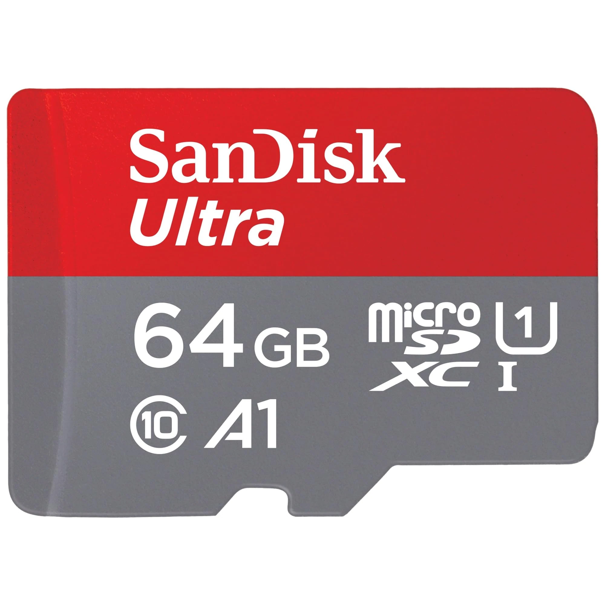 SanDisk Ultra micro SD card + SD adapter 64GB (For Android Smartphones and Tablets, Memory card up to 140 MB/s, A1 Faster App Performance, UHS-I, Class 10, U1)