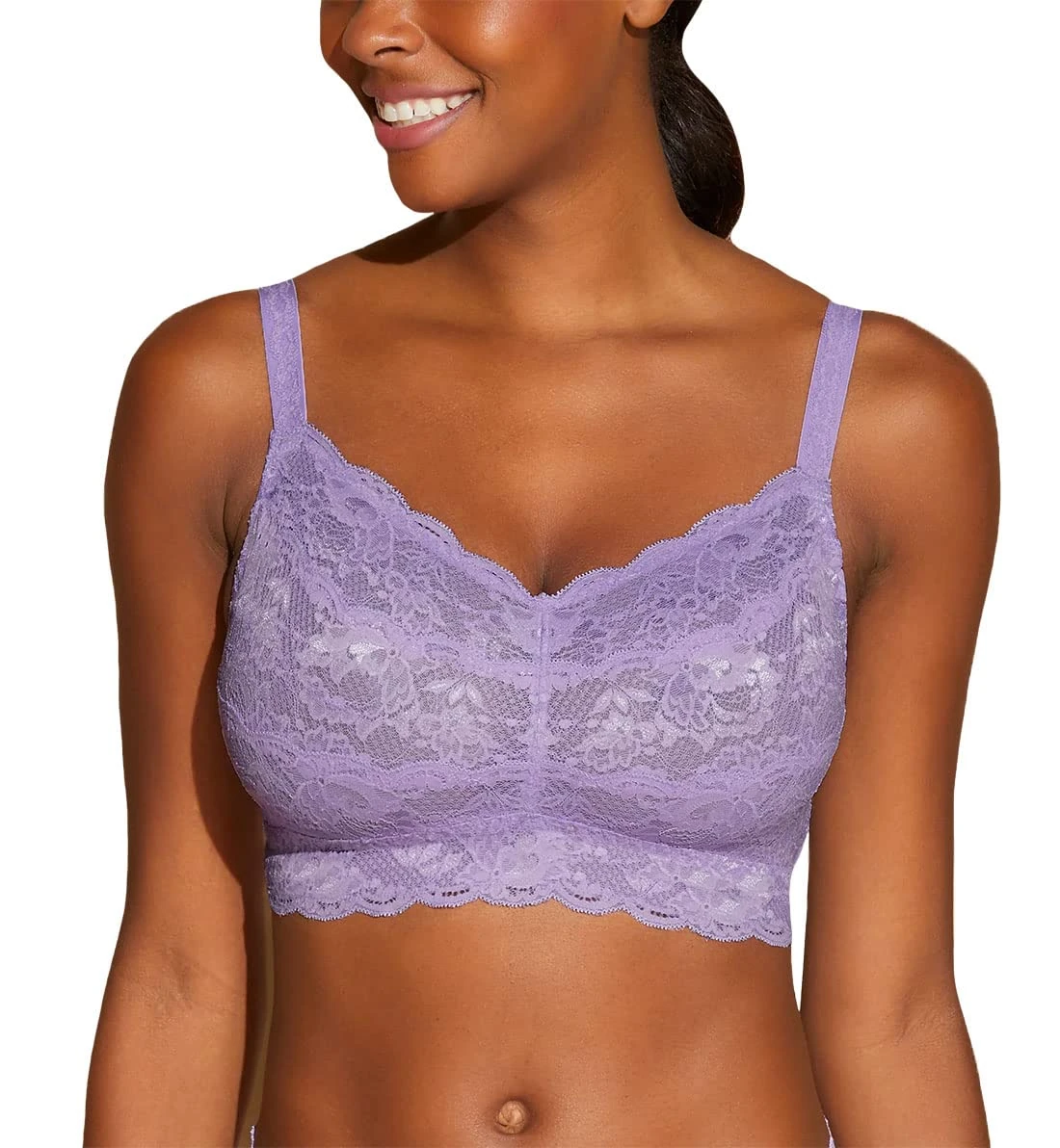 Cosabella Women's Say Never Curvy Sweetie Bralette Bra, Opaque, Himalayan Sky, M