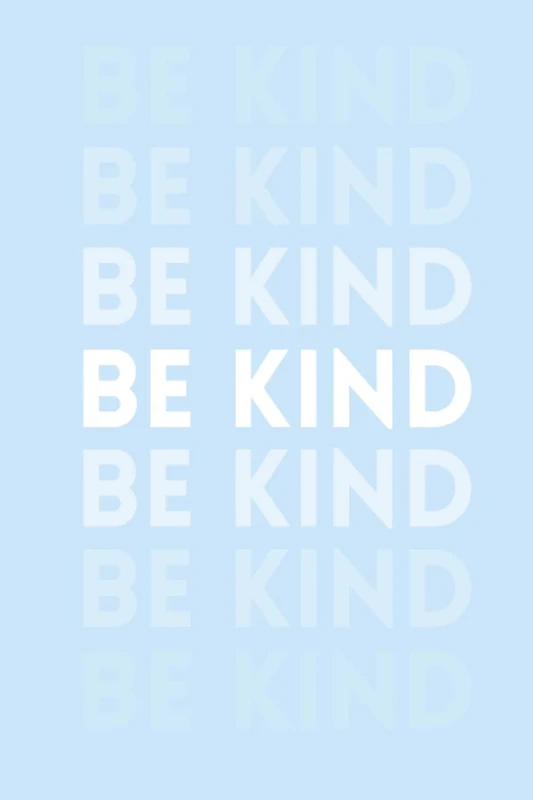Notebook: Be Kind Aesthetic Journal, Baby Pale Pastel Blue Composition Book, (120) 6"x9" Blank Lined Paper Pages