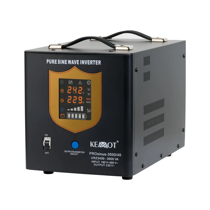 Kemot Prosinus-3500 Emergency Power Inverter with Pure Sine Wave and Charging Function