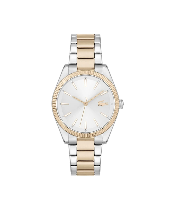 Lacoste Analogue Quartz Watch for Women with Two-Tone Stainless Steel Bracelet - 2001241