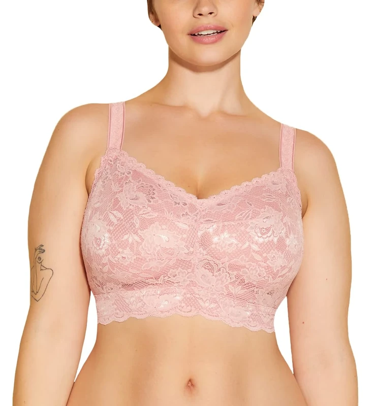 Cosabella Women's Say Never Super Curvy Sweetie Bralette Bra, Opaque, Jaipur Pink, S