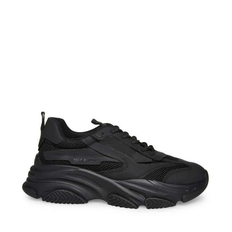 Steve Madden Men's Possess Sneaker, Black, 11 UK