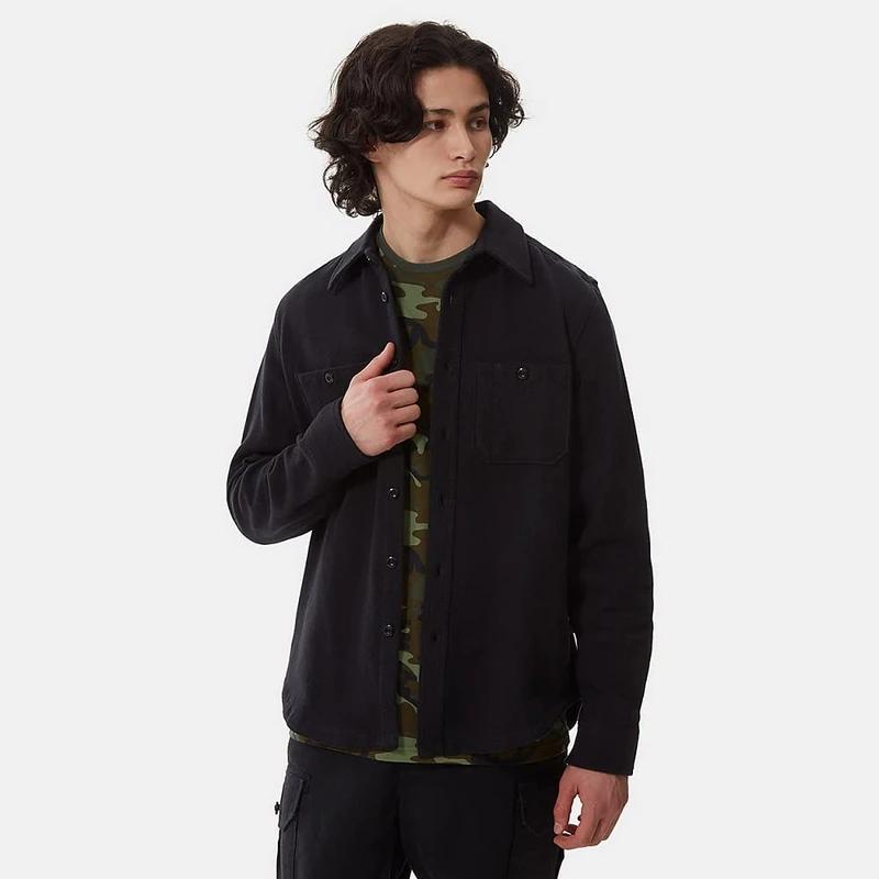 The North Face Valley Twill Flannel Shirt Wasabi Large Icon Plaid 2 L