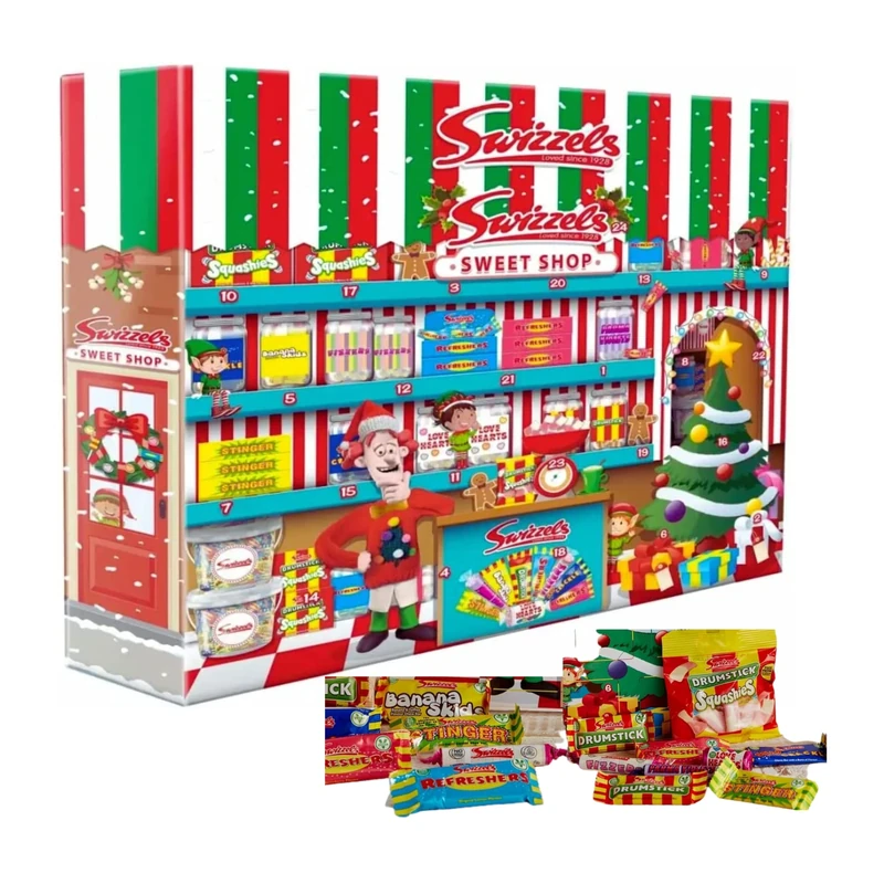 Her Flavour Swizzels Sweets Gifts Advent Calendar 2022 | Christmas for Kids Countdown To Sweet Calendars Unisex Boys Girls Gluten Free 220g, 1.0 count