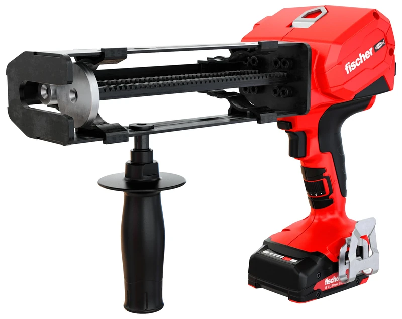 fischer FIS DB S Pro Battery Squeezer for Power-saving Squeezing, with Dosing Function and Speed Adjustment, Ergonomic Design for Optimal Handling, with Charger and Battery