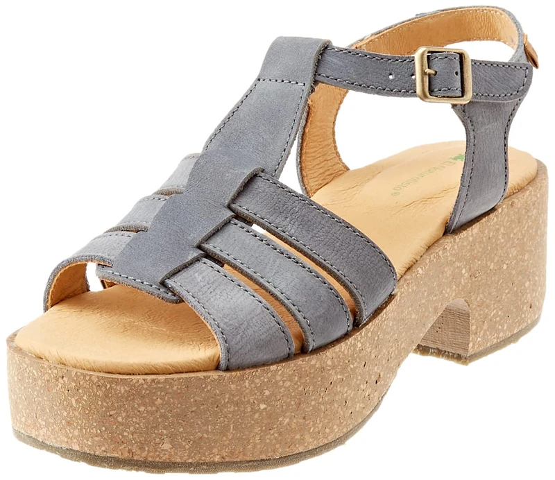 El Naturalista Women's Arbequina Heeled Sandal, Denim, 8 UK
