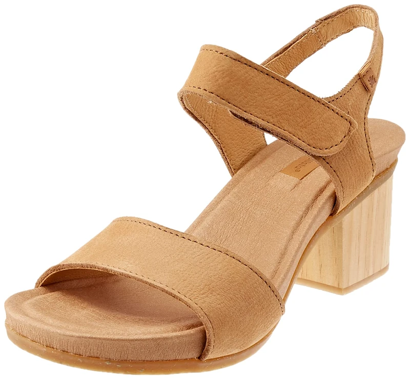 El Naturalista Women's Deba Heeled Sandal, Honey, 3 UK