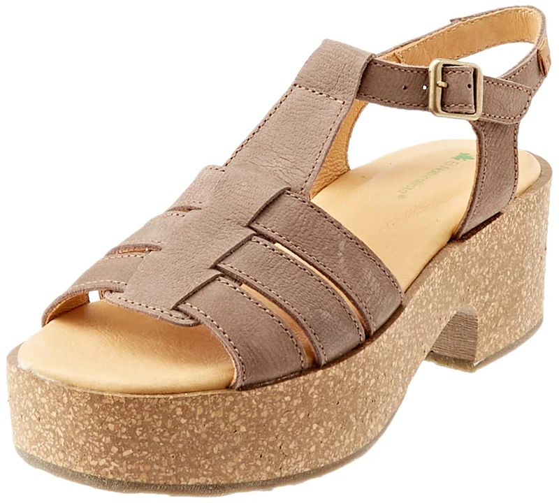 El Naturalista Women's Arbequina Heeled Sandal, Plume, 8 UK