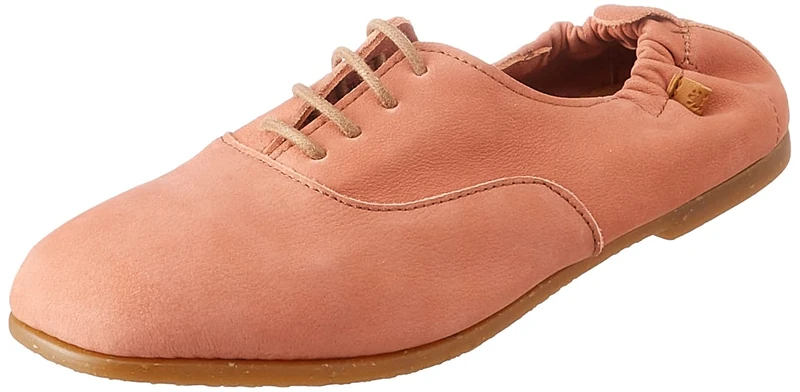 El Naturalista Women's Crochet Loafer Flat, Blush, 5 UK