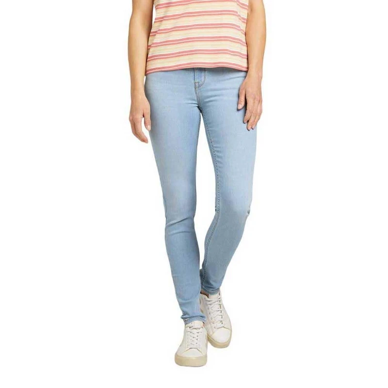 Lee Womens Scarlett HIGH Jeans, Extra Light Worn in, 26W / 31L