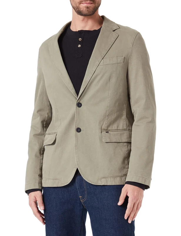 camel active Men's 442415/1i28 Blazer, Khaki, 50R