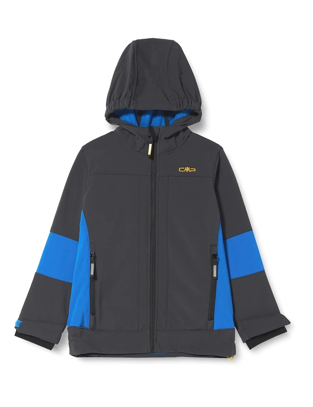 CMP - Kid Jacket Fix Hood, Anthracite-Royal, 110