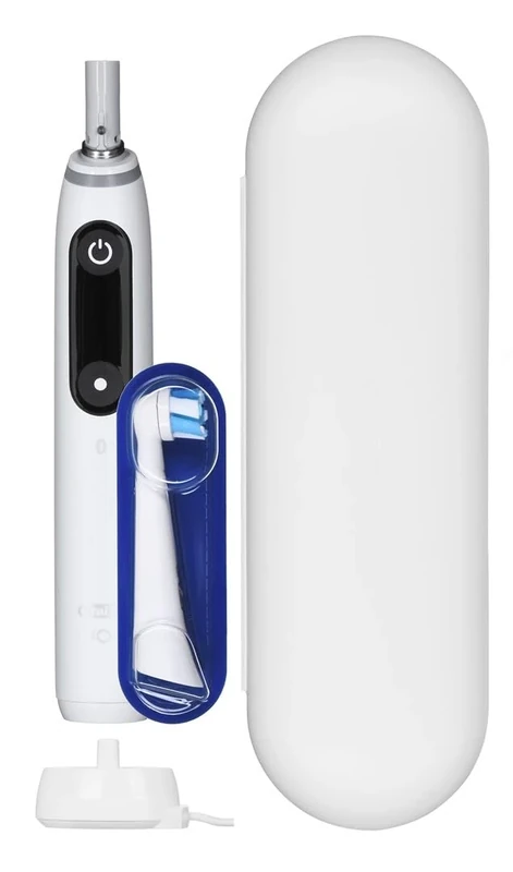 Oral-B iO 6S White Electric toothbrush, 1 electric toothbrush, 1 travel case