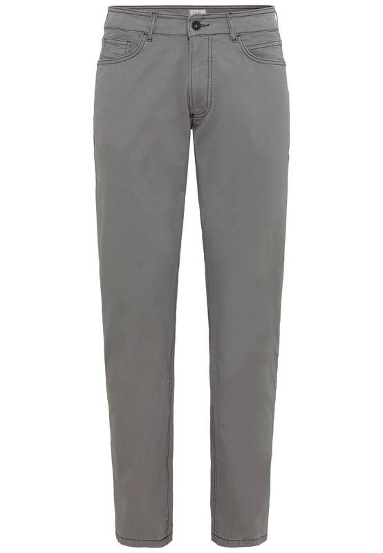 camel active Men's Trousers, Gray, 33 W/30 L - Image 1