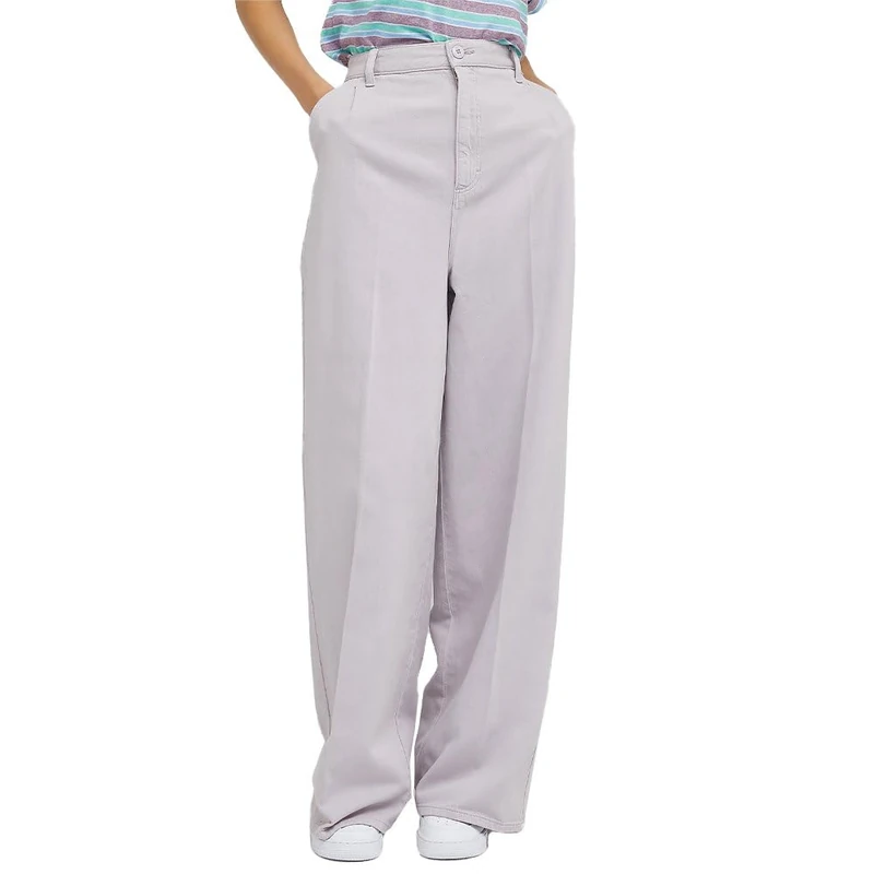 Lee Women's Relaxed Chino Pants, Deep Fog, 32W x 33L