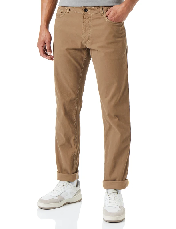 camel active Men's 488375/1f28 Pants, Wood, 46 W/30 L