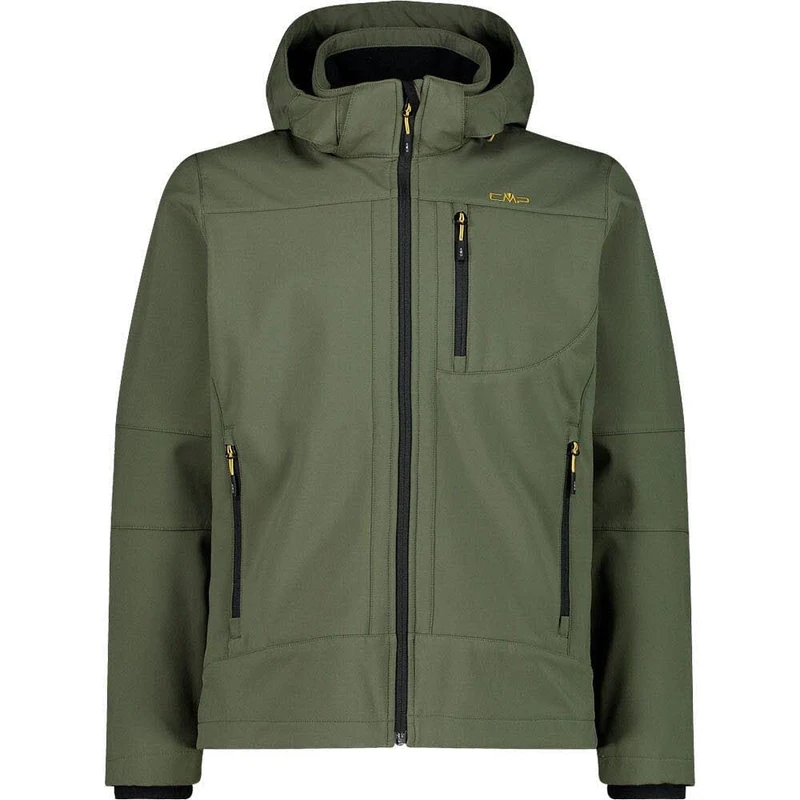 CMP, Man Jacket Zip Hood, Man, Oil Green, 56