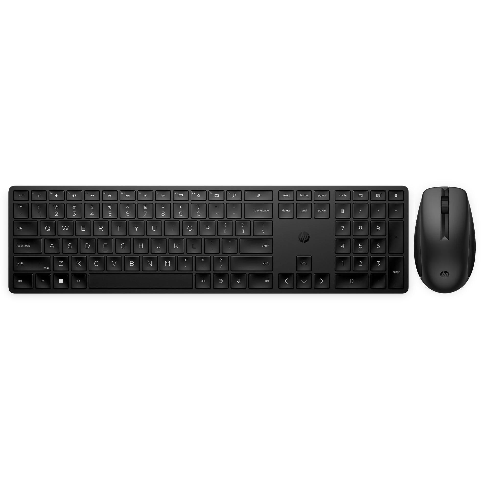HP 650 Programmable Wireless Keyboard & Mouse Set | 20+ customisable keys and mouse sensitivity | 20+ months battery | Multi-surface use | 60% recycled materials | 4 batteries and nano dongle | Black