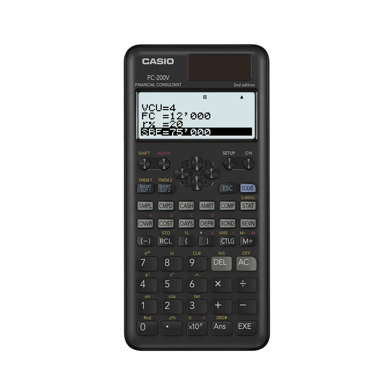 Casio FC 200V2 Financial Calculator - Professional Business Tool