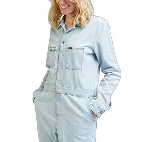 Lee Women's UNIONALL Jumpsuit, Veil of Fog, X-Small, Veil Of Fog, XS - Image 1