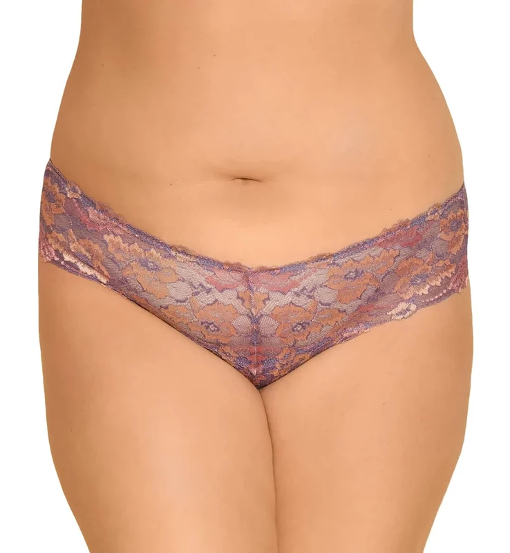 Cosabella Women's Plus Size Savona Extended Boyshort, Himalayan Sky/ Rampur Sunset, XX-Large