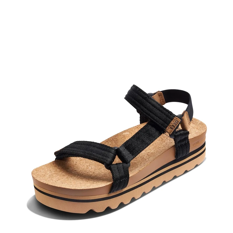 Reef WOMENS SANDALS, CUSHION REM HI, BLACK/TAN, 4 UK