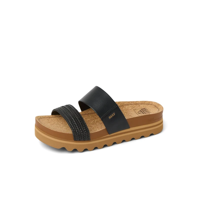 Reef Cushion Vista HI, Sandal, Black Braid,