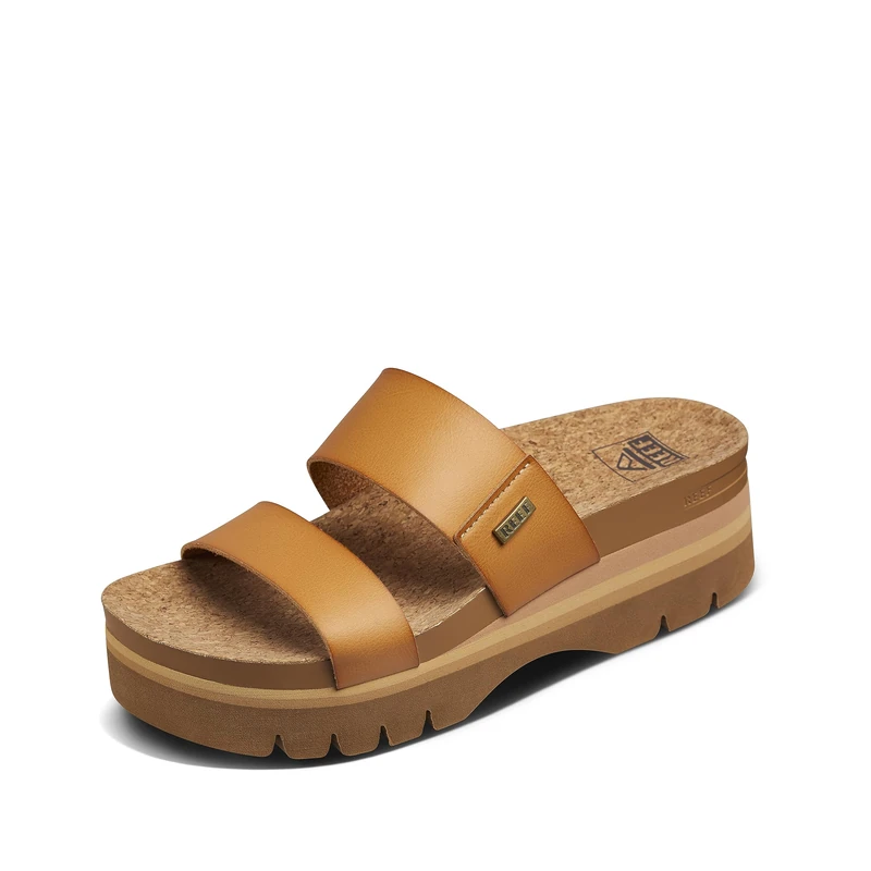 Reef WOMENS SANDALS, CUSHION VISTA HIGHER, NATURAL, 6 UK