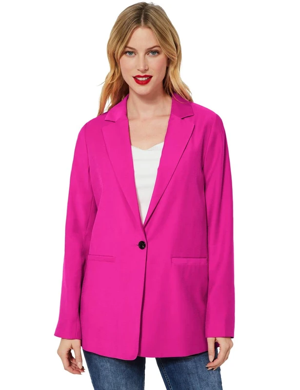 Street One Women's A211770 Long Blazer, Lavish Pink, 10