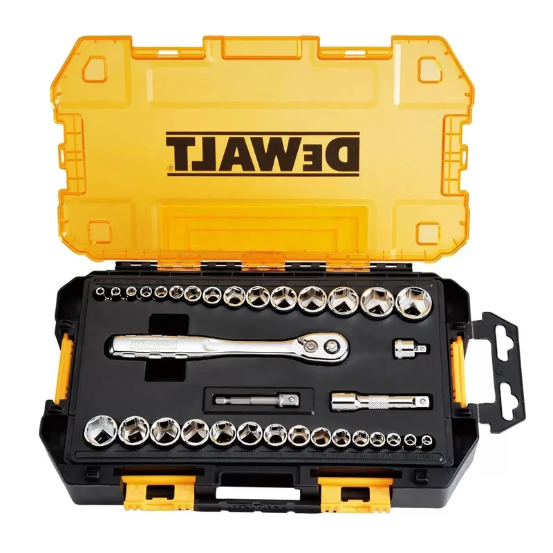 DEWALT® DWMT45034 Mechanics 1/4 in. and 3/8 in. Drive Socket Set (34 pc.) - Image 1