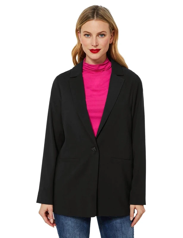 Street One Women's A211770 Long Blazer, Black, 8 - Image 1