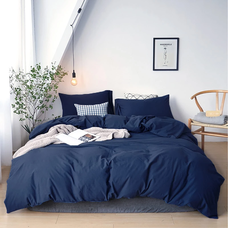 Cottonight Navy Blue Comforter Set California King Men Navy Bedding Set Dark Blue Comforter Set Breathable Soft Quilts Blanket Bedding Comforter Sets for Women Men Cal King Bed