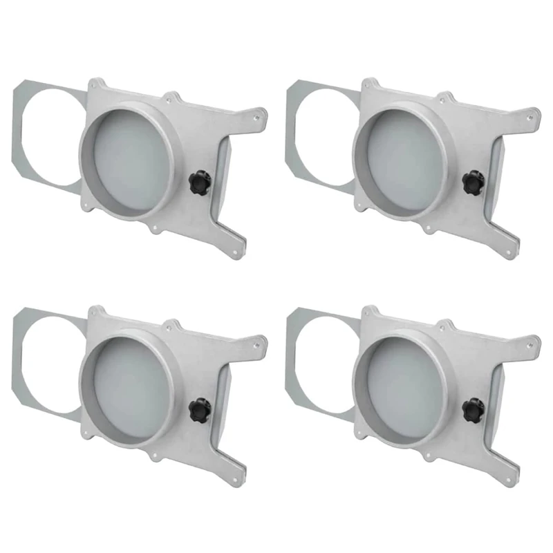 POWERTEC 70135-P4 4-Inch Aluminum Blast Gate for Dust Collector, Dust Collection Fittings, 4 PK - Image 1