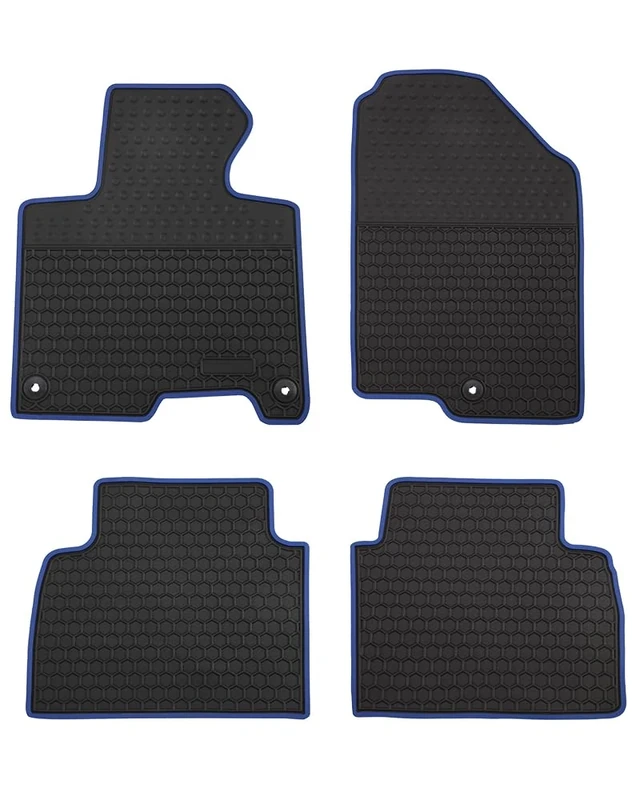 Megiteller Car Floor Mats Custom Fit for Kia Sportage 2023 2024（Non Hybrid） Odorless Washable Heavy Duty Rubber (All Weather) Floor Liners Set Blue