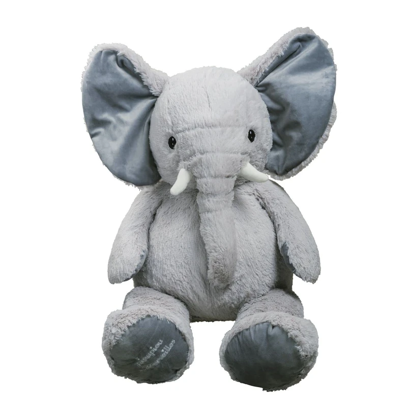 Pioupiou et Merveilles Giant Plush Jojo the Elephant - 100 CM Tall - Super Soft for Children - 16609