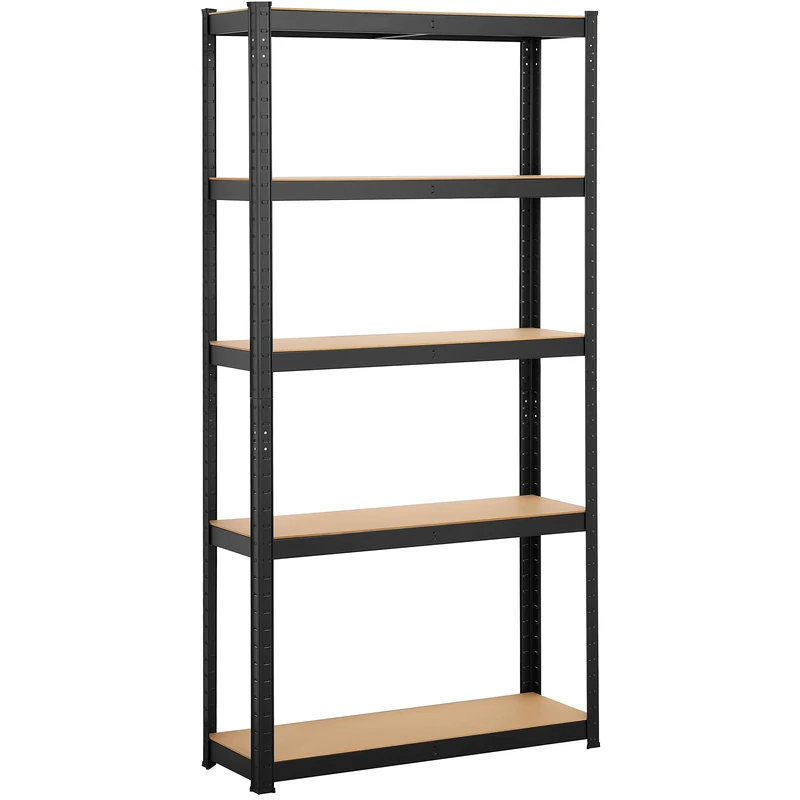Yaheetech 5 Tier Garage Storage Shelves - 90 x 30 x 180cm Black