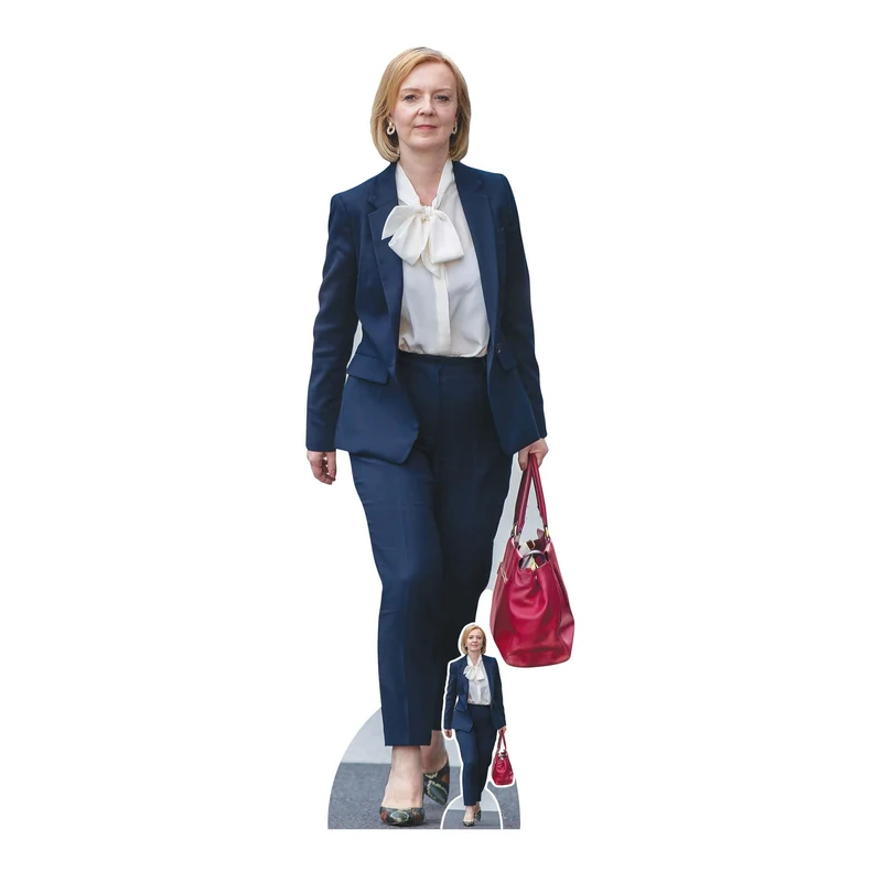 STAR CUTOUTS CS1003 Liz Truss Conservative Politician Lifesize Cardboard Cutout With Free Mini