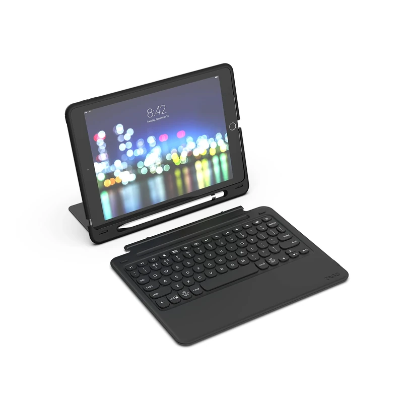 ZAGG Slim Book Go - Bluetooth Keyboard and Case - Made for Apple iPad 10.2" - Black (German)
