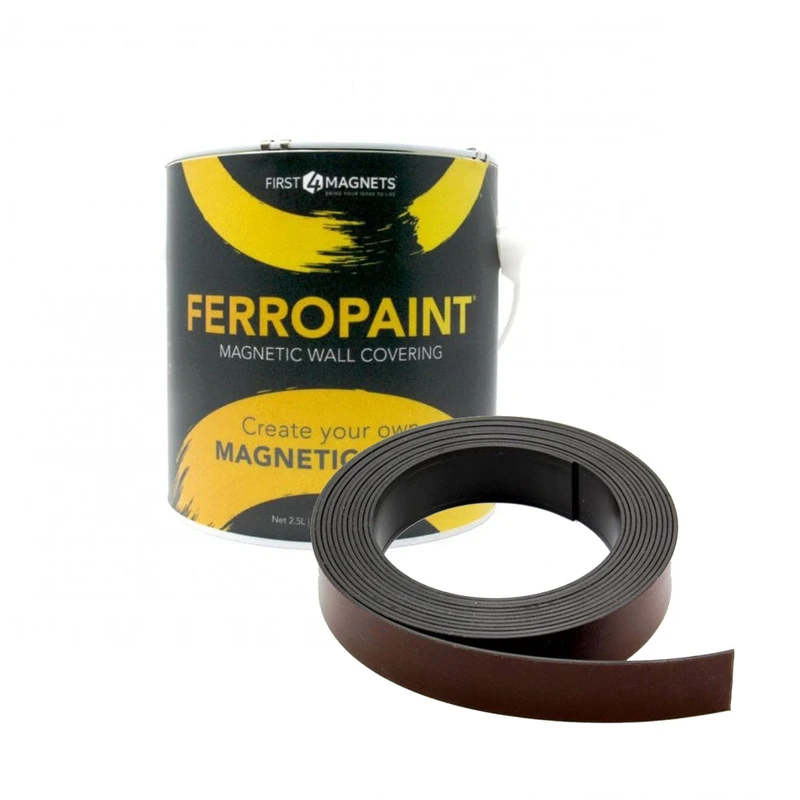Magnetic Gallery Pack - Display Artwork & Prints Magnetically - 2.5L Paint & 5m Tape