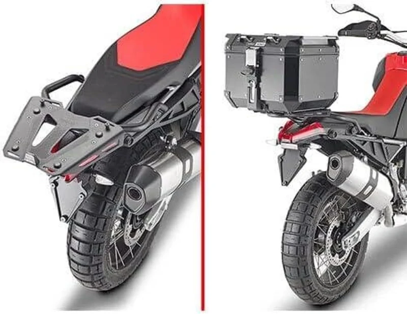 Top case straps for monokey or monolock top case