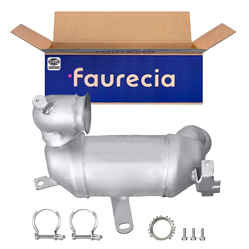 HELLA 8LE 366 052-641 Pre-Catalytic Converter - Easy2Fit Kit - Euro 4 - Front - One Piece - Set with Attachments