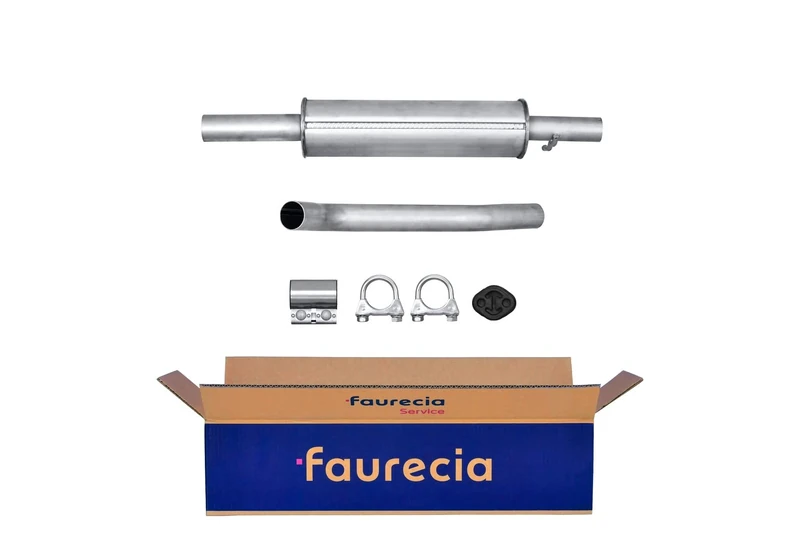 HELLA 8LC 366 023-821 Middle Silencer - Easy2Fit Kit - Middle - Two Piece - Set with Attachments