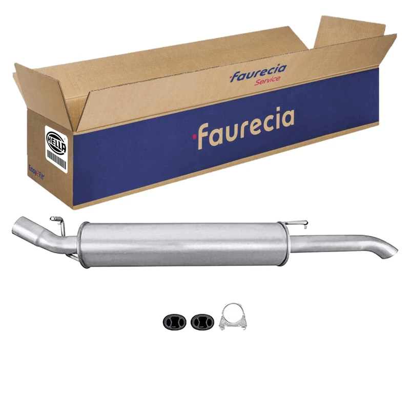 HELLA 8LD 366 030-951 Rear Silencer - Easy2Fit Kit - Rear - One Piece - Set with Attachments - Image 1