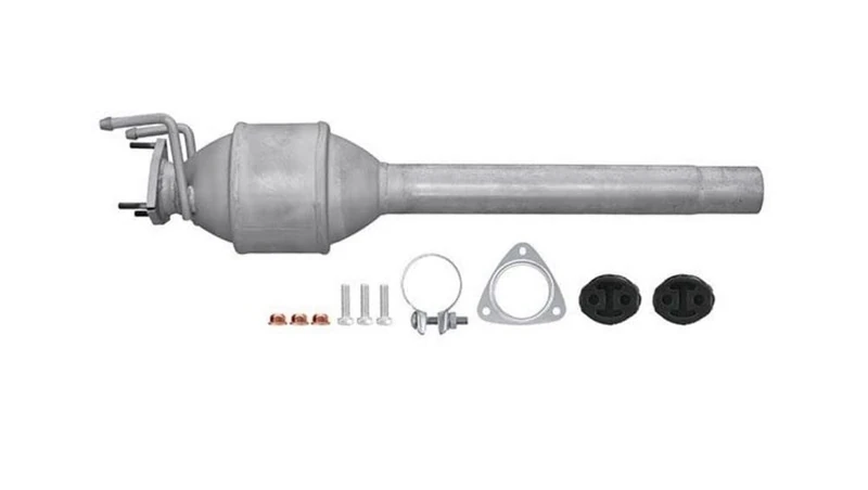 HELLA 8LE 366 051-131 Catalytic Converter Easy2Fit Kit Euro 4 One Piece Set with Attachments