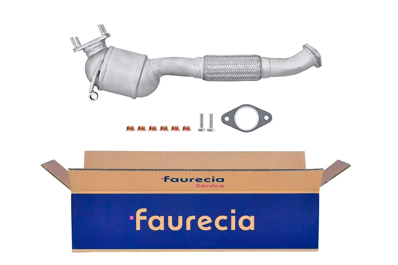 HELLA 8LE 366 051-701 Catalytic Converter Easy2Fit Kit Euro 3 One Piece Set with Attachments