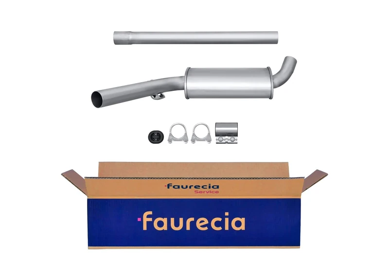 Hella 8LC 366 025-921 Middle Silencer - Easy2Fit Kit - Centre - 2-Piece - Set with Attachments